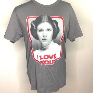 Disney Star Wars I Love You Princess Leia Tee